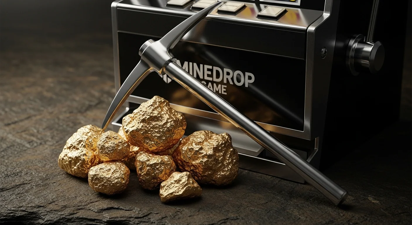 MineDrop game interface with mining grid